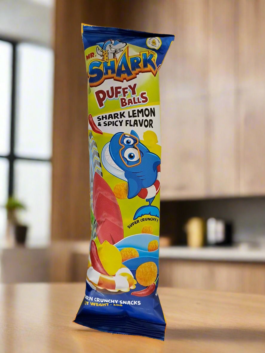 Mr.Shark Puffy Balls Shark Lemon & Spicy Flavor