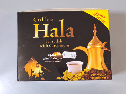 Hala Coffee With Cardamom 12×25 Pak