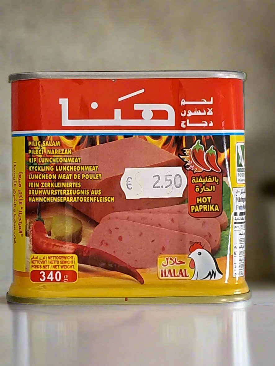 Hana Luncheon Meat Hotpaprika 340G