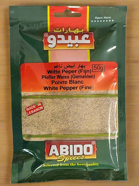 ABIDO SPICES Witte Peper (Fijn)