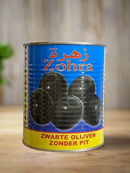 Zohra Zwarte Olijven Zonder Pit