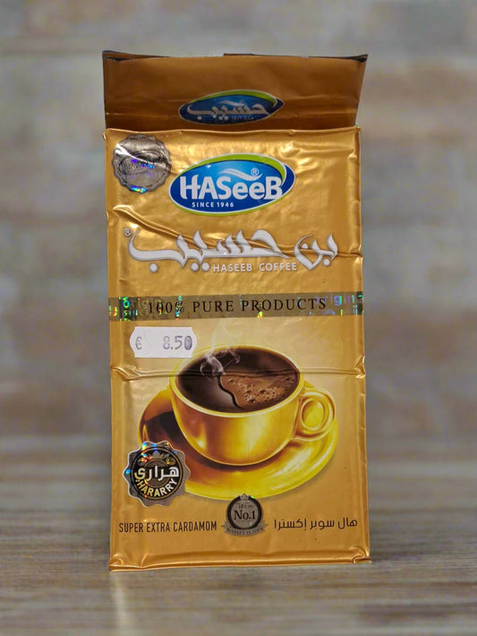 Haseeb Coffee Super extra Cardamom 500g بن حسيب