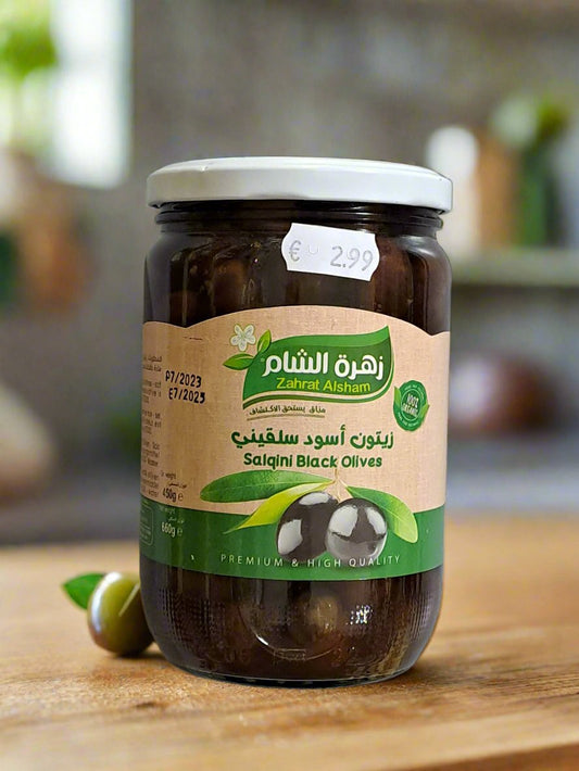 Zahrat Alsham Salgini Black Olives