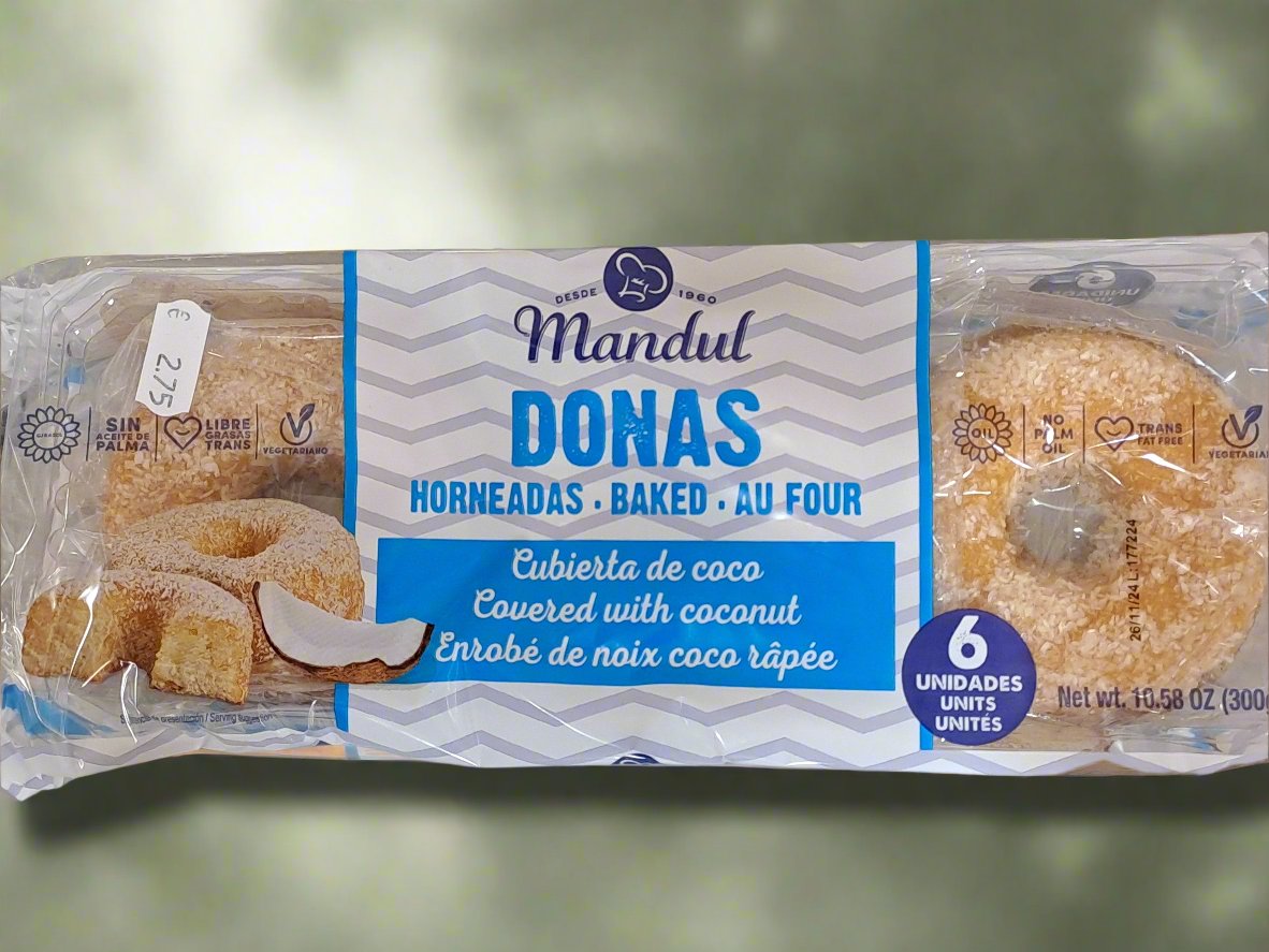 Mandul Donas Covered With Coconut