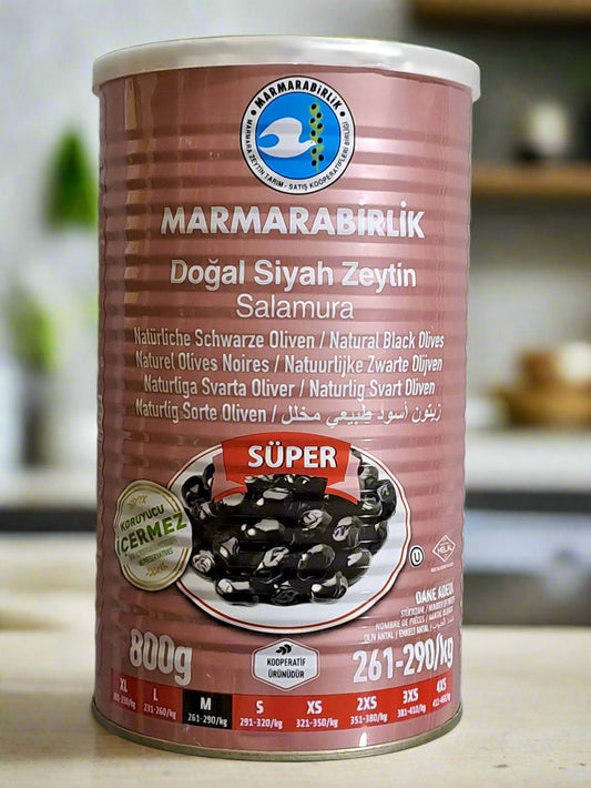 Marmara birlik Dogal Siyah Zeytin