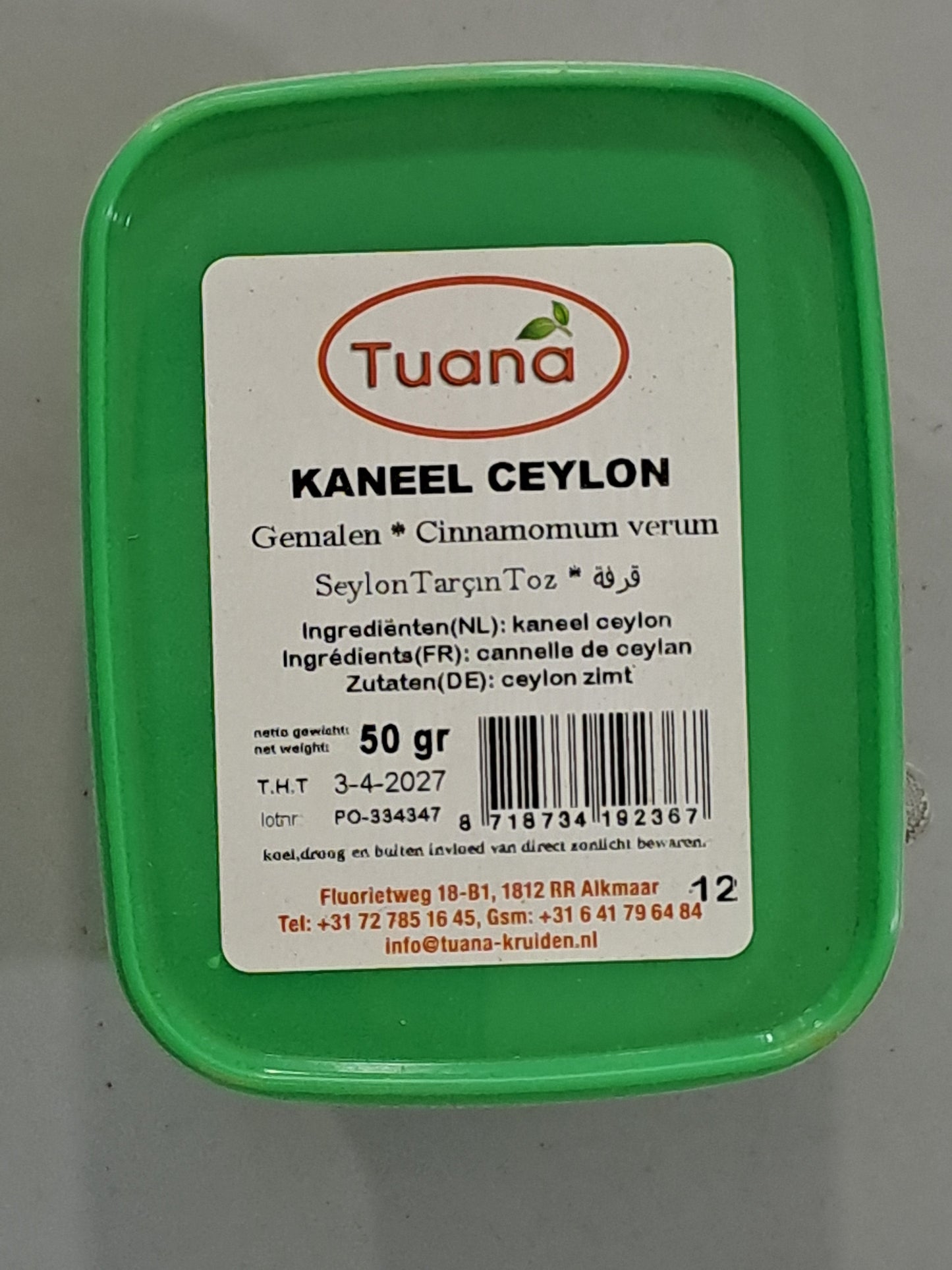 Tuana Kaneel Ceylon Gemalen