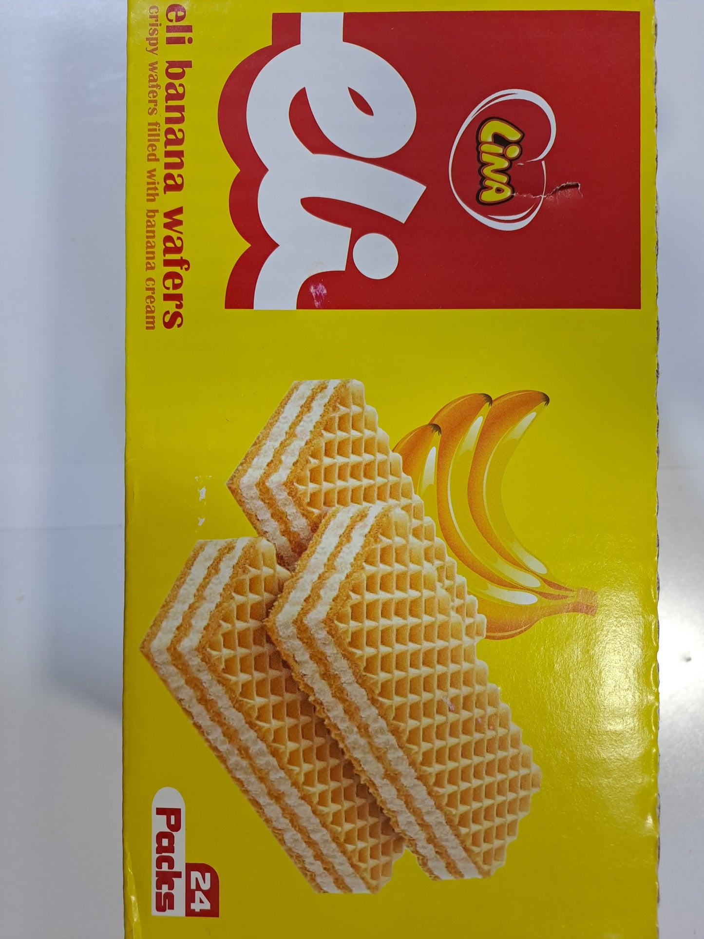 Lina Eli Banana Wafers 24 Packs