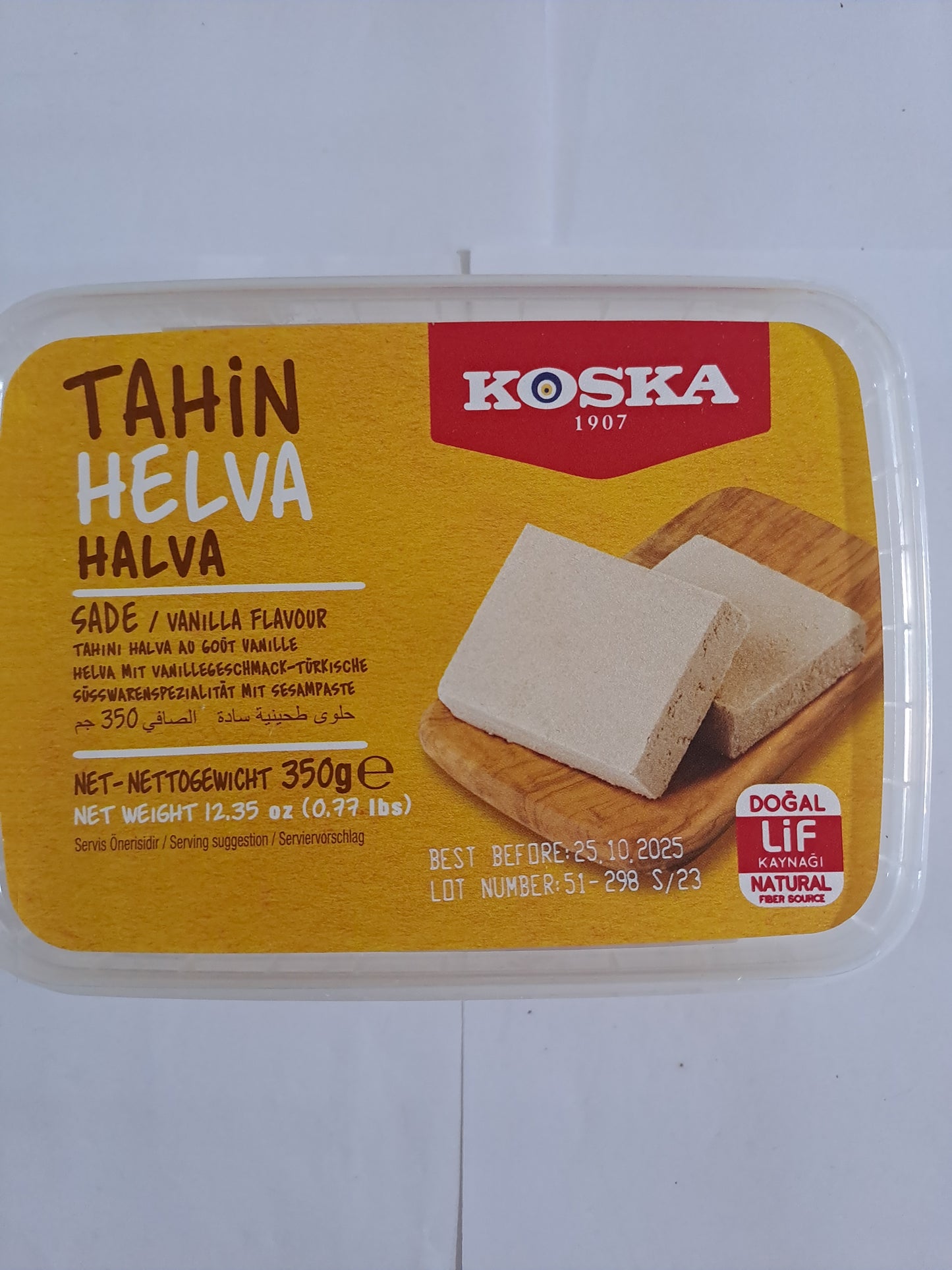 Tahin Helva Halva Koska (Vanille smaak)