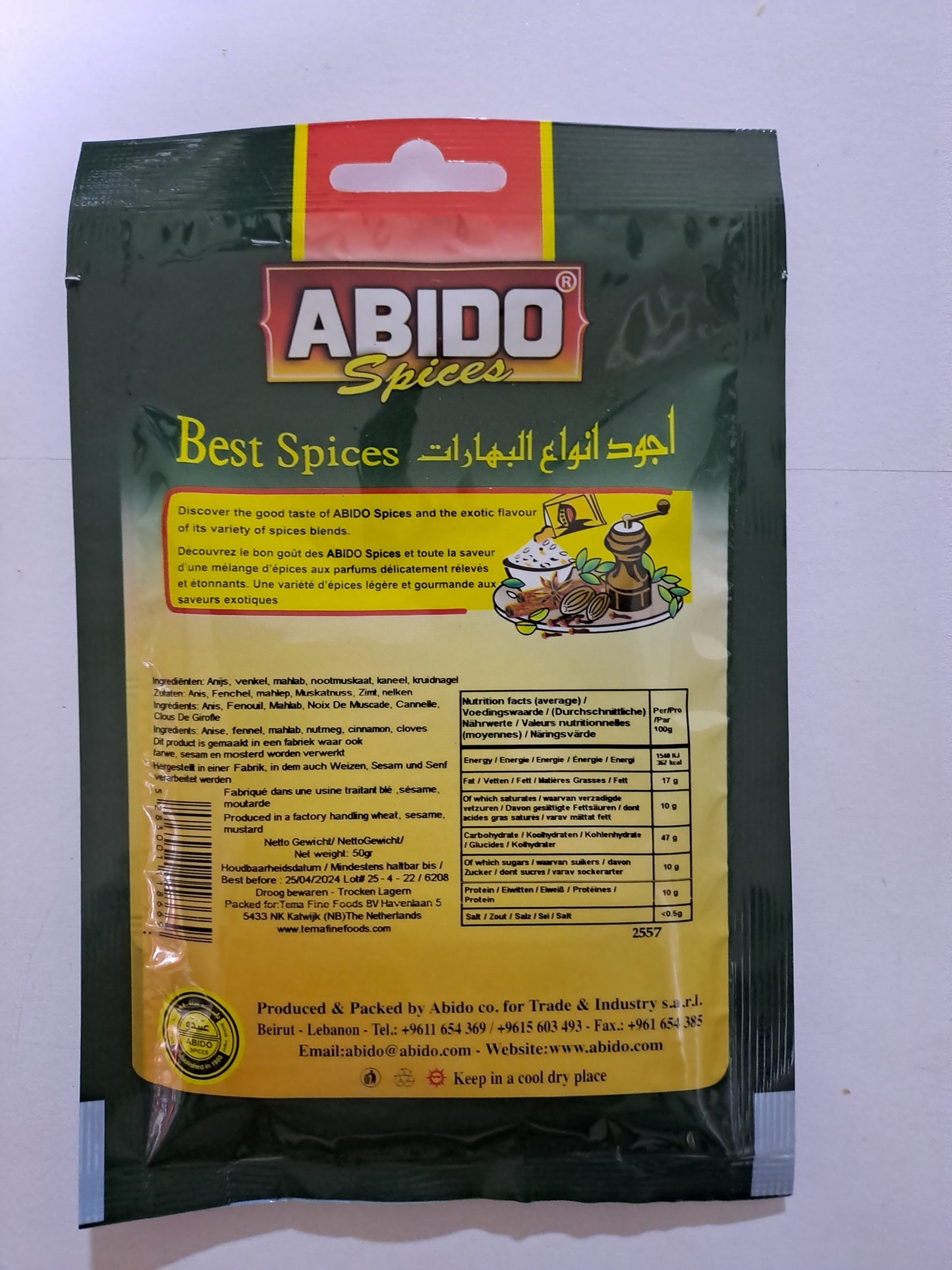 ABIDO Cake Kruiden Cake Spices