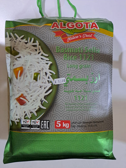 Algota Basmati Sella Rice 1121 Lang Grain