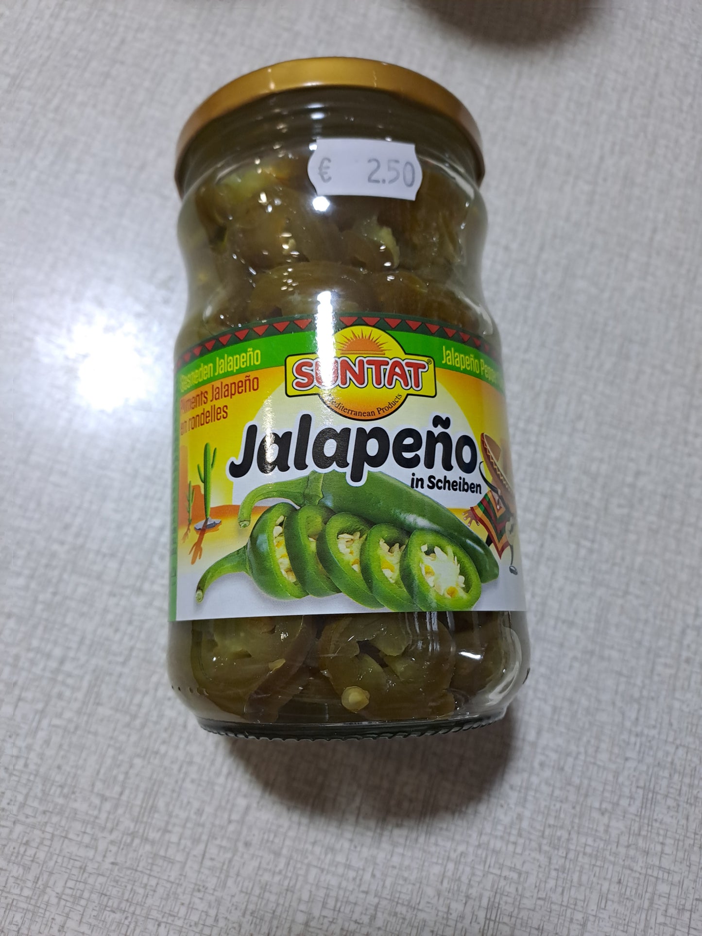 Suntat jalapeño pepper