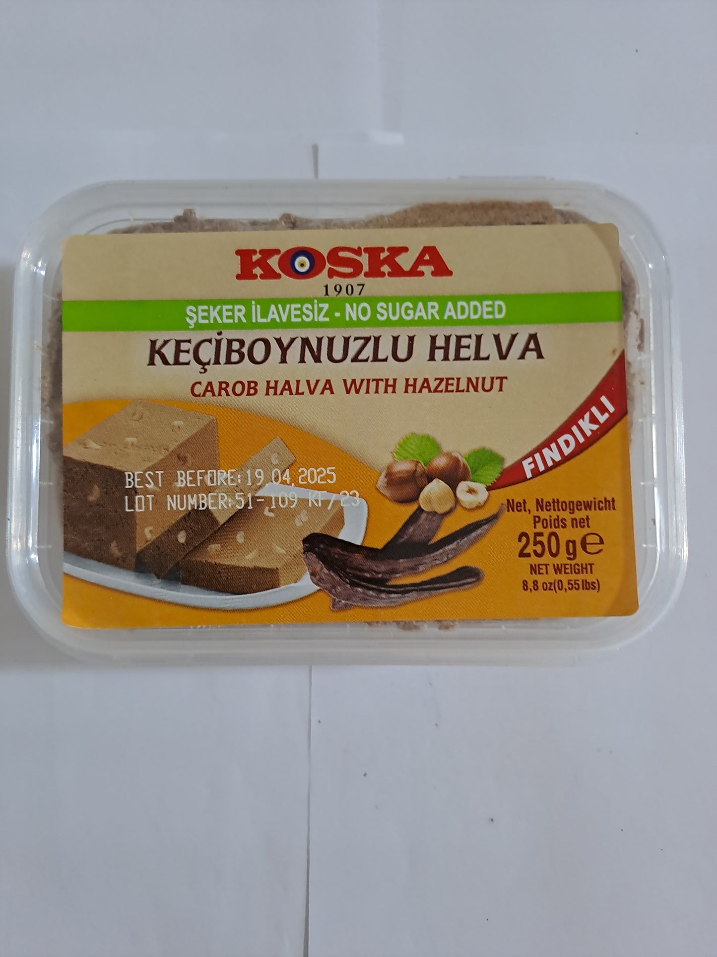 Koska Carob Halva With Hazelnut