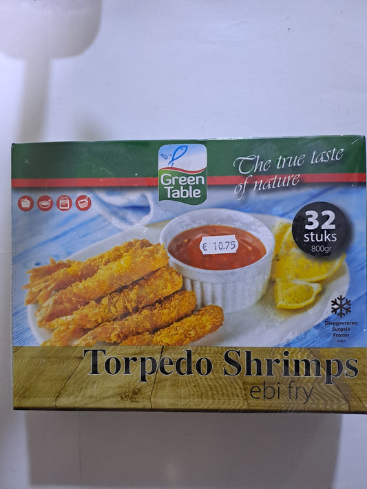 Green Table Torpedo Shrimps Ebi Fry 32 Stuks